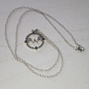 Silver tone necklace fashion jewelry‎